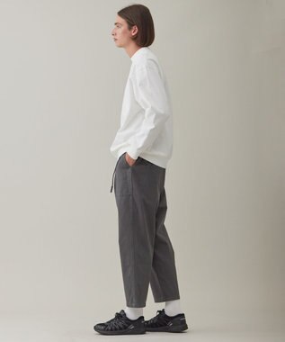 UNFILO GRAMICCI ルーズ テーパードパンツ チャコール