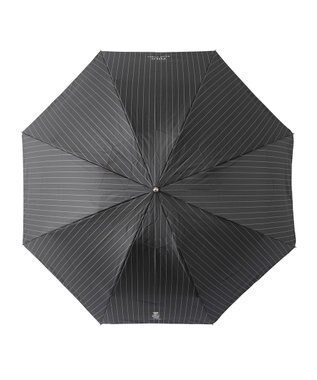 MOONBAT POLO RALPH LAUREN メンズ 折りたたみ傘 ストライプ×BEAR 65cm チャコールグレー