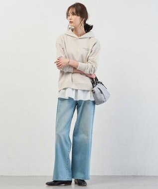 J.PRESS LADIES 【WEB限定】ロゴ裏毛 パーカー 【WEB限定】ベージュ系