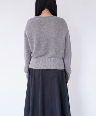 TOQUE 〈大草直子さんアドバイザー〉ベビーアルパカ×シルクハニカムニットトップス グレー