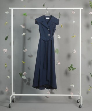 Green Parks ｄａｚｚｌｉｎ　トレンチ風ワンピース Navy