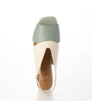 ing <ing>カバードデザインバックベルトサンダル グリーン