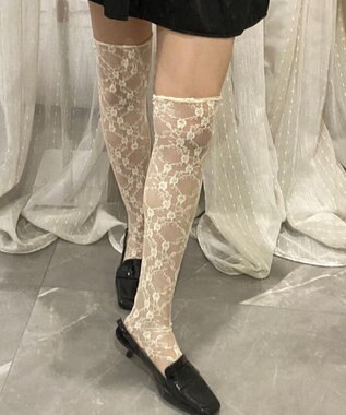 WEGO 総レースハイソックス
