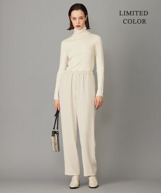 ICB L 【WEB限定カラーあり・洗える】 ライトダブルクロス ストレートパンツ トープ系