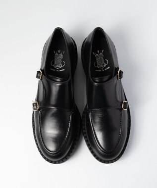 BONTRE 【BONTRE/ボントレ】厚底ダブルモンクシューズ ブラック