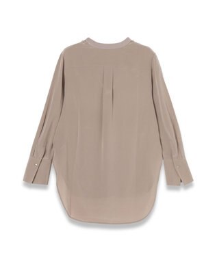 JOSEPH 【洗える】クレープ ド ソワ　Vネックブラウス Escargot