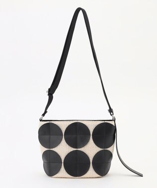 Y'SACCS サークルパッチショルダーバッグ ホワイト