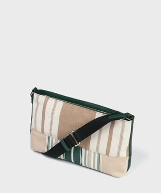 Paul Smith ウーブンストライプ ミニショルダーバッグ グリーン