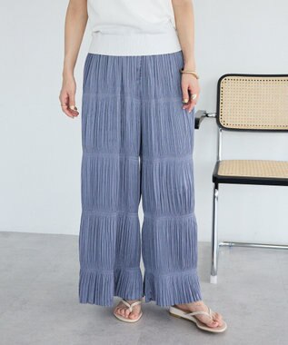 CRAFT STANDARD BOUTIQUE プリーツイージーパンツ Blue