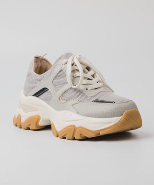 BONTRE 【PRECIEUX JOUET/プレシュウジュエ】ボリュームソールメッシュスニーカー グレー