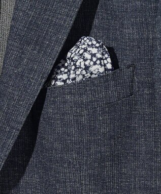 JOSEPH ABBOUD 清涼感【弱撥水/イージーケア/軽量/ストレッチ】クールピケ ジャケット ダルブルー系