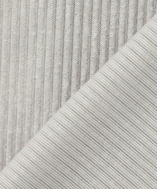 uncrave シアーベロアリブ シャツ ライトグレー