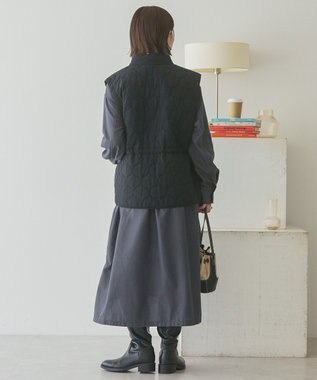 AMERICAN HOLIC ドロストキルティングベスト Black