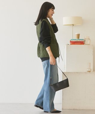 AMERICAN HOLIC ドロストキルティングベスト Khaki