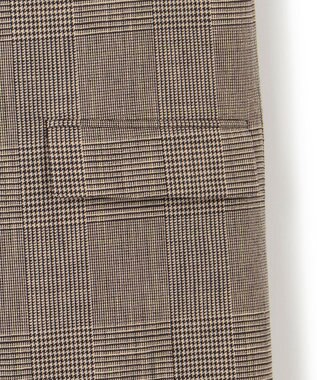 uncrave グレンチェック ジレ ブラウンチェック