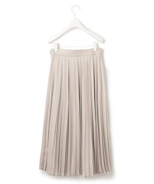 ICB 【洗える】 レザーライクプリーツスカート トープ系