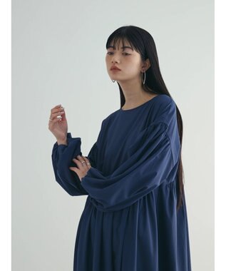 Green Parks armonia．２ｗａｙ袖ボリュームワンピース Navy