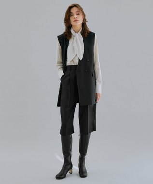 ICB ストレッチロングブーツ ブラック系