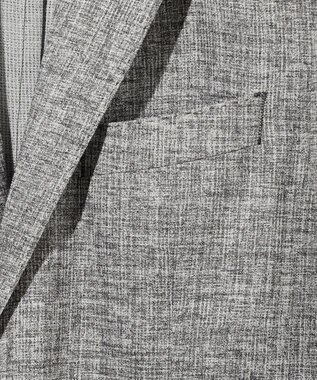 JOSEPH ABBOUD 清涼感【弱撥水/イージーケア/軽量/ストレッチ】クールピケ ジャケット ライトグレー系