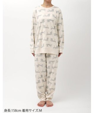 tsumori chisato SLEEP ツモリチサト パジャマ 長袖 長ズボン 綿100%(本体) レディース UDX586 /ワコール アイボリー