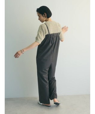 Green Parks armonia．ラップサロペット Charcoal Gray