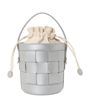 Green Parks ＯＴＯ．ＨＡ．　クロス編みミニショルダーバッグ Silver