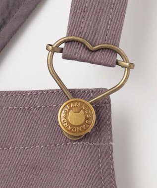 ANY KIDS チュール付き ジャンパースカート チャコール