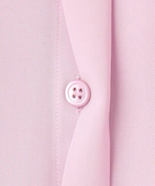 ICB L 【洗える】トリアセコットンシアー ドルマンスリーブシャツ シャーベットピンク系