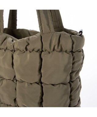 UNBILLION カシュカシュ cachecache / ゴムキルト2wayトートバッグ ブラウン