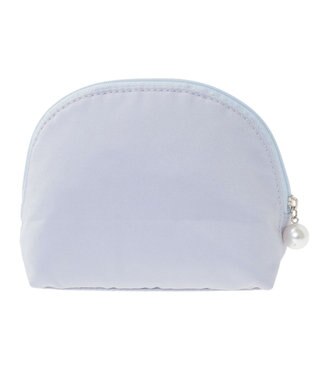 Maison de FLEUR シャイニーリボンラウンドポーチ Blue