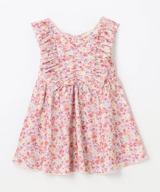 ANY KIDS 花柄 チュニック 水着 ピンク系花柄