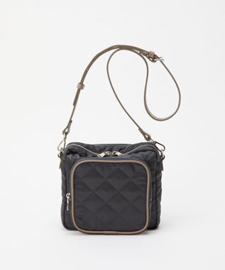 russet 【2025AW新作】キルティングスクエアショルダーバッグ(SF-257) Charcoal