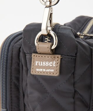 russet 【2025AW新作】キルティングスクエアショルダーバッグ(SF-257) Charcoal