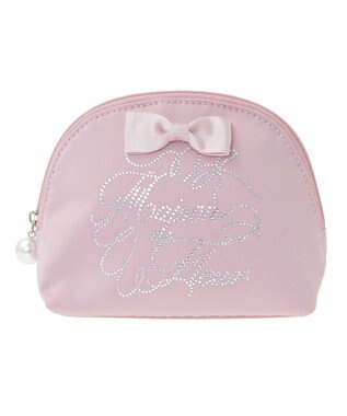 Maison de FLEUR シャイニーリボンラウンドポーチ Pink