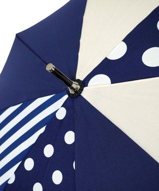 +RING 【UVカット95%以上】【UPF50＋】プラスリング 長傘60cm NVY/WHTT1269 紺
