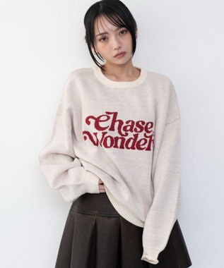 WEGO グラフィックニットプルオーバー 柄10