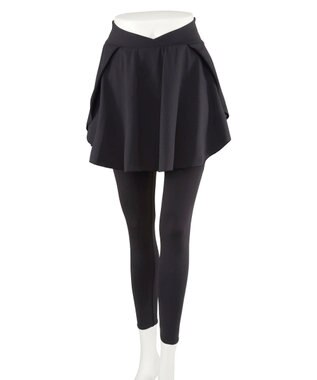 San-ai Resort（三愛水着楽園） 【水陸両用】　スカート付きレギンスM・L　【Reir（レイール）】 ブラック