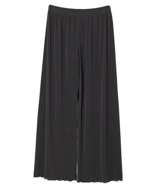 Green Parks プリーツ風カットパンツ Charcoal Gray