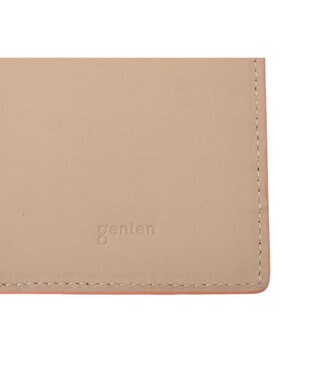 genten マルチカットワークミニ 長財布 コーラルピンク