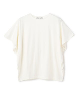BEIGE， DIOP / スビンコットン ドレープTシャツ Ecru
