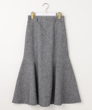 ANY SIS 【洗える】ラメツイードナローフレア スカート モノトーン系