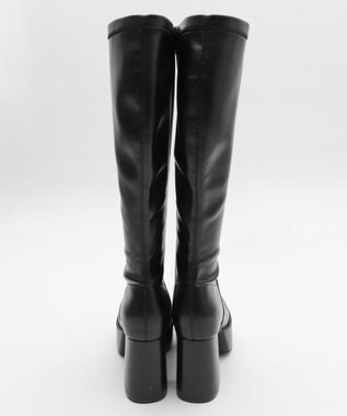 WEGO ストレッチヒールロングブーツ ブラック