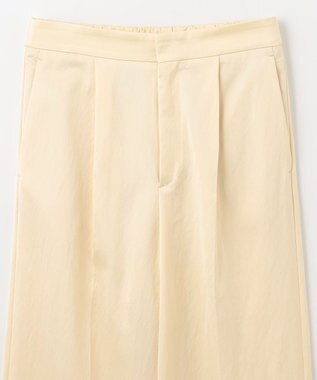 NAVE 【ReNAVE 洗える】グロスサテン パンツ ライトイエロー系