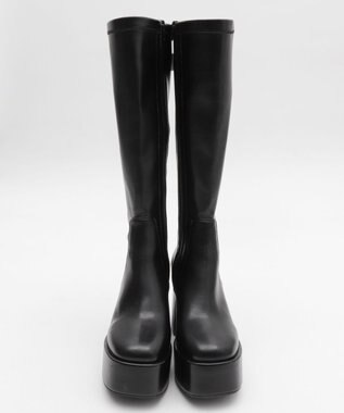 WEGO ストレッチヒールロングブーツ ブラック