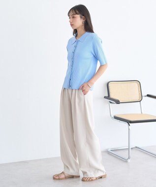 earth music&ecology ストレートパンツ Ecru