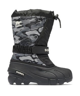 SOREL SOREL/ 【KIDS】チルドレンズ フルーリーブーツプリント /ソレル Black、 Quarry