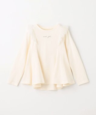 ANY KIDS フレアシルエット 長袖 Tシャツ エクリュ