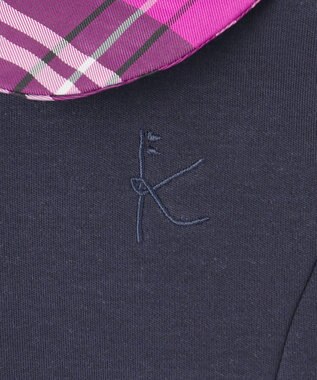 組曲 KIDS 【110-140㎝】チェックタフタドッキング ワンピース ベリーピンク系