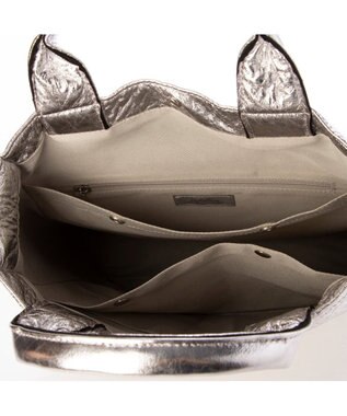 UNBILLION カシュカシュ cachecache / タテ型ショッパートートバッグ シルバー