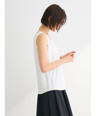 Green Parks ビジューテープタンクトップ Ecru